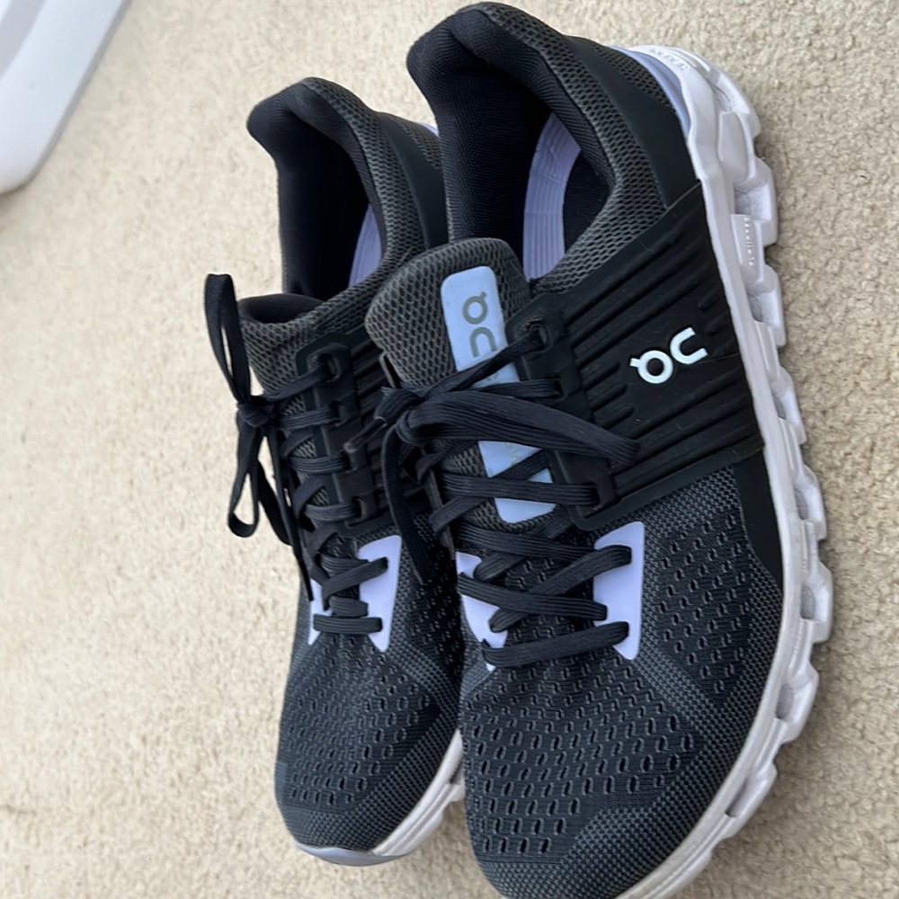On cloud shoes.